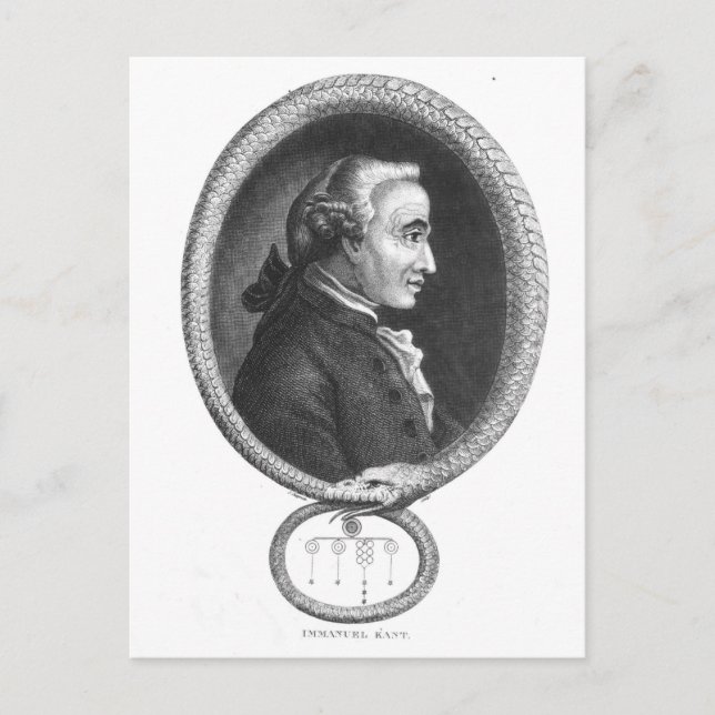 Postal Retrato de Emmanuel Kant 2 (Anverso)