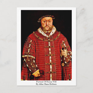 Postal Retrato De Enrique Viii Por Hans Holbein -3
