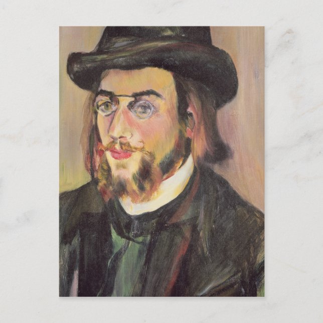Postal Retrato de Erik Satie c.1892 (Anverso)