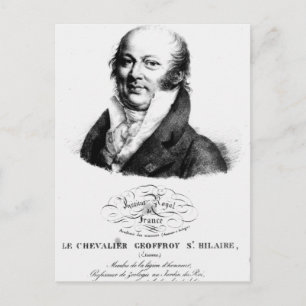 Postal Retrato de Etienne Geoffroy Saint-Hilaire