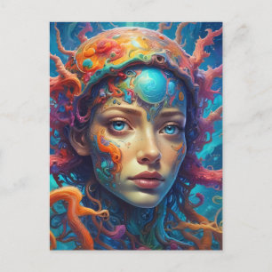 Postal Retrato de fantasía