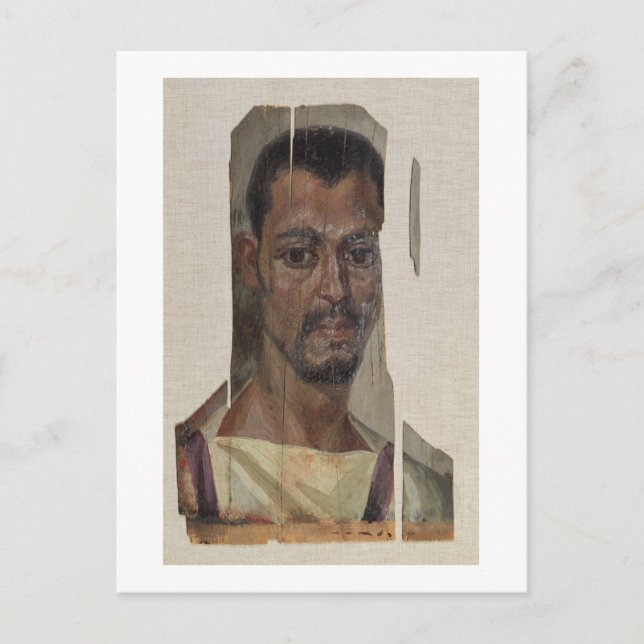 Postal Retrato de Fayum (cera encausada en madera) (Anverso)