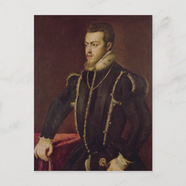 Postal Retrato de Felipe II de España (Anverso)