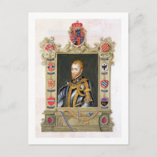 Postal Retrato de Felipe II Rey de España (1527-98) de
