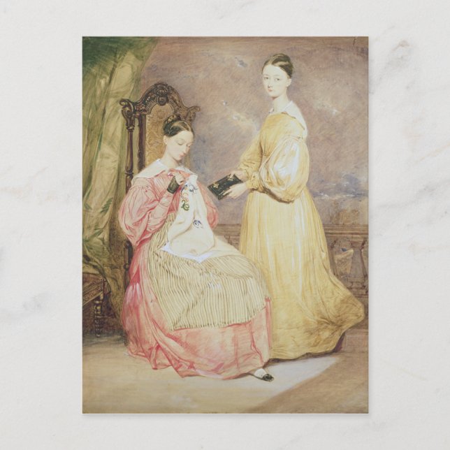 Postal Retrato de Florence Nightingale y su (Anverso)