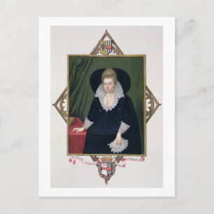 Postal Retrato de Frances Walsingham, condesa de Essex