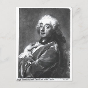 Postal Retrato de Francois Boucher 1741