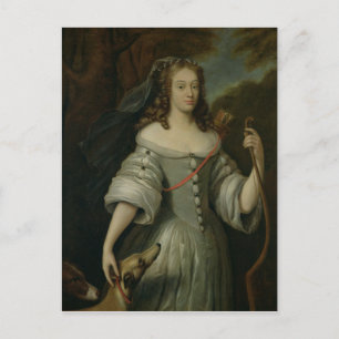 Postal Retrato de Francoise Louise de la Baume
