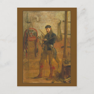 Postal Retrato de Frank Hamilton Cushing por Thomas Eakin