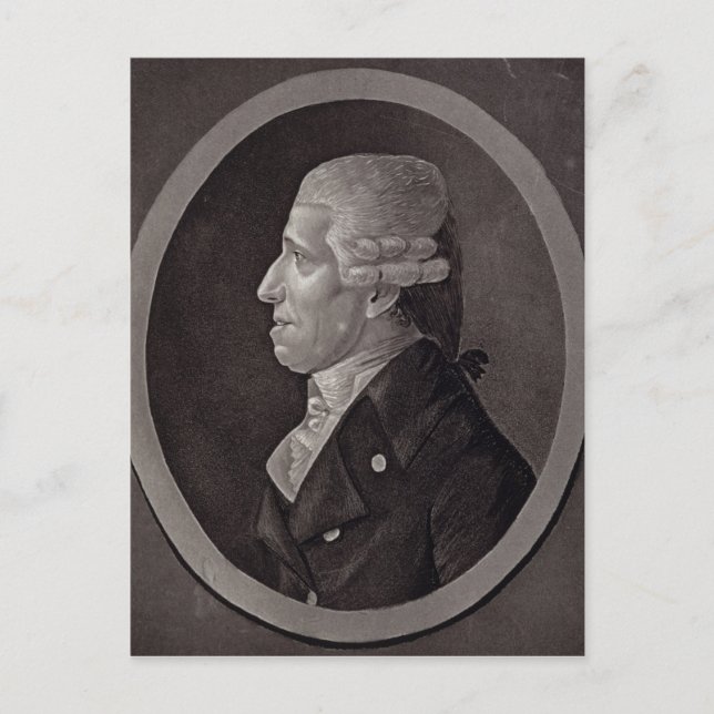 Postal Retrato de Franz Joseph Haydn (Anverso)