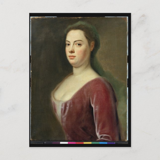 Postal Retrato de Frau Denner (Anverso)
