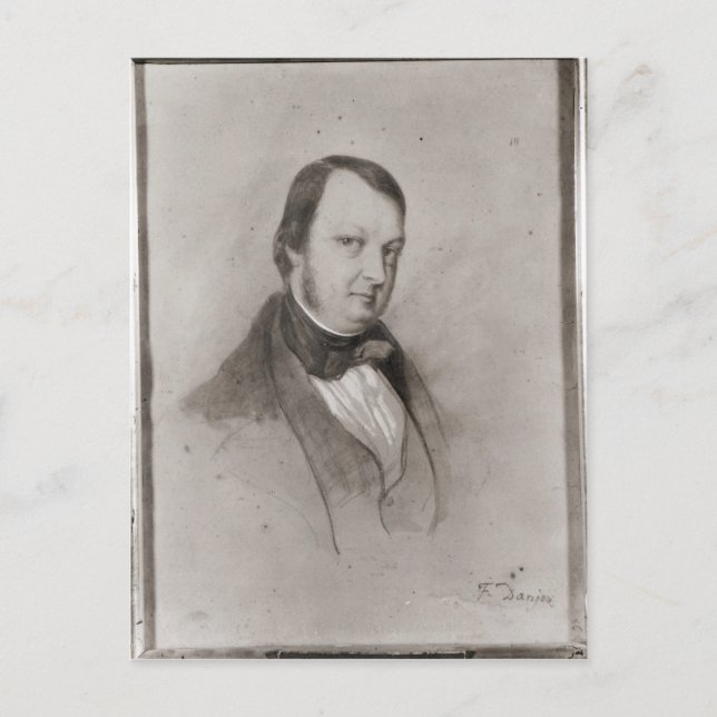 Postal Retrato de Frederic Chopin (Anverso)