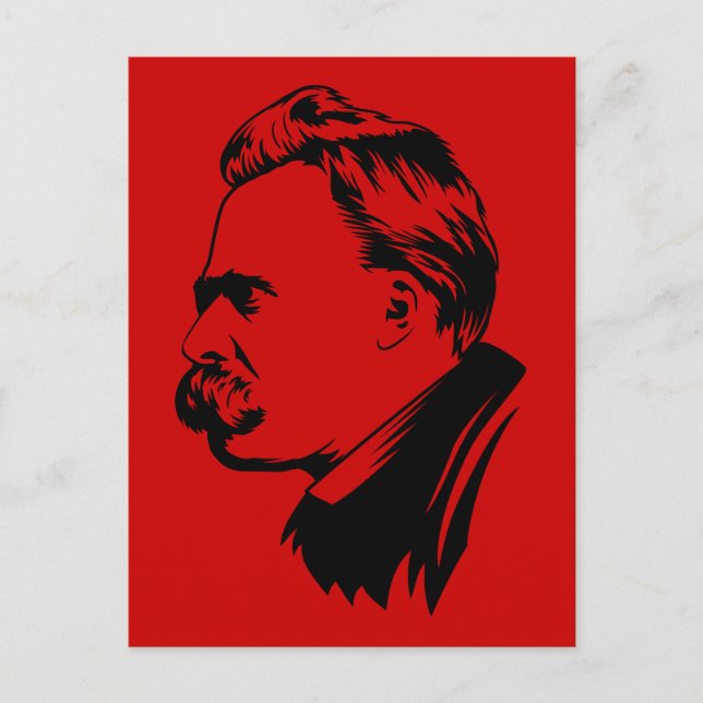 Postal Retrato de Frederich Nietzsche (Anverso)