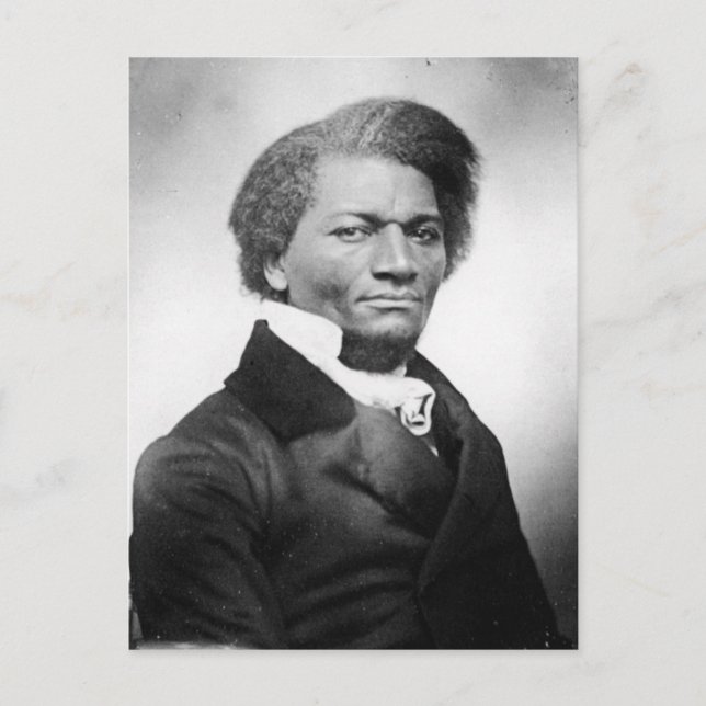 Postal Retrato de Frederick Douglass ~ 1847 (Anverso)