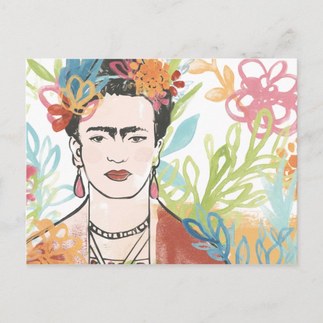 Postal Retrato de Frida Kahlo (Anverso)