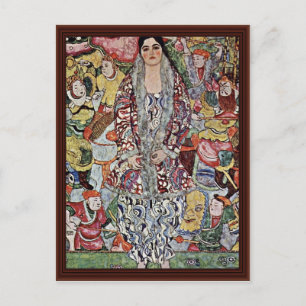 Postal Retrato De Friederike Maria Beer De Klimt Gustav