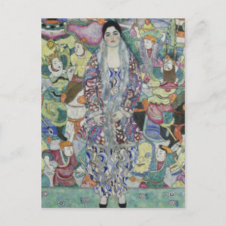 Postal Retrato de Friederike Maria Beer por Gustav Klimt