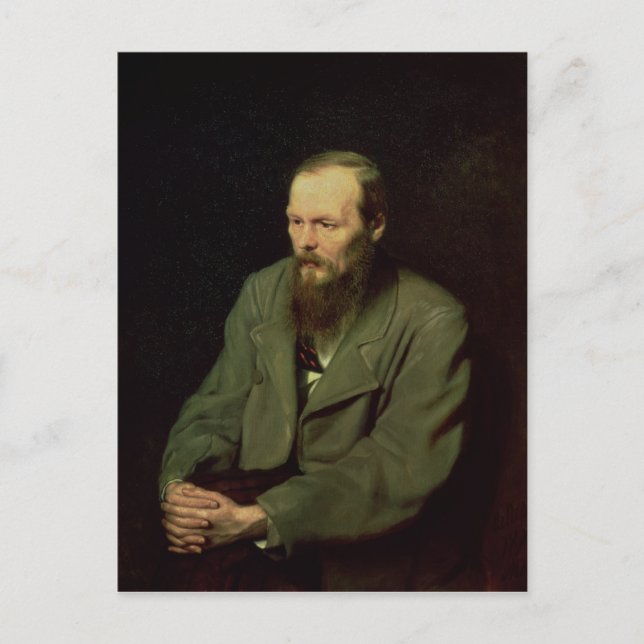 Postal Retrato de Fyodor Dostoyevsky 1872 (Anverso)