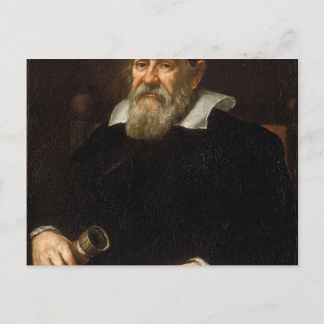 Postal Retrato de Galileo Galilei (Anverso)
