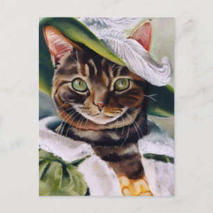 Postal Retrato de gato