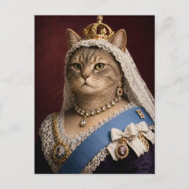 Postal Retrato de gato de la Reina Victoria – Gato Real V