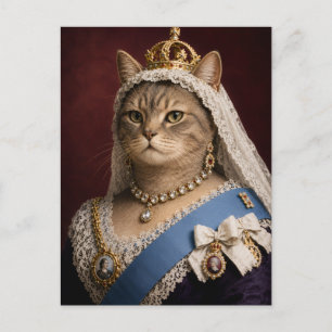 Postal Retrato de gato de la Reina Victoria – Gato Real V