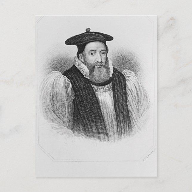 Postal Retrato de George Abbot Arzobispo de (Anverso)