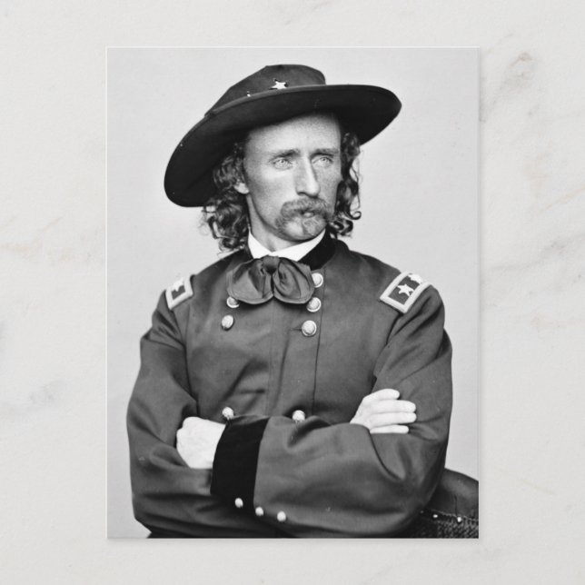 Postal Retrato de George Armstrong Custer (Anverso)