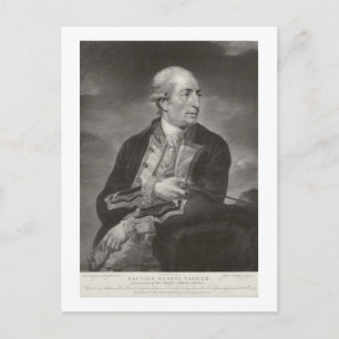 Postal Retrato de George Farmer (1732-79) Capitán de HMS