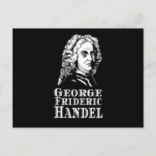 Postal Retrato de George Frideric Handel