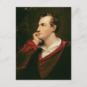 Postal Retrato de George Gordon Byron 6º barón
