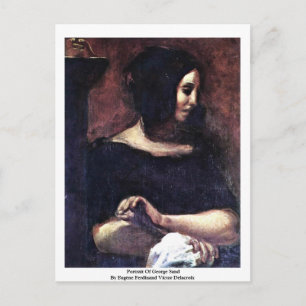 Postal Retrato De George Sand