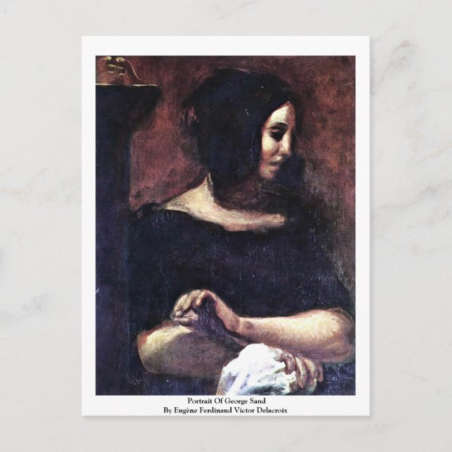 Postal Retrato De George Sand (Anverso)