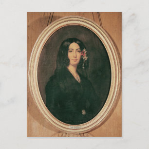 Postal Retrato de George Sand