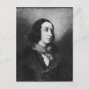 Postal Retrato de George Sand, 1838