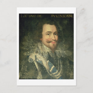 Postal Retrato de George Villiers, primer duque de Buckin
