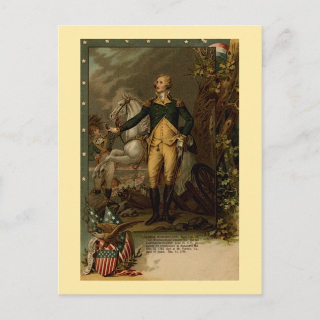 Postal Retrato de George Washington (Anverso)