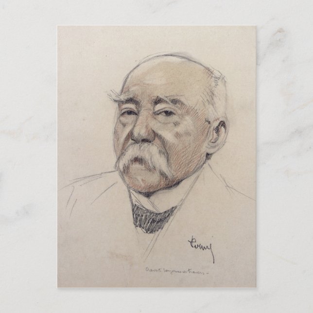 Postal Retrato de Georges Clemenceau (Anverso)