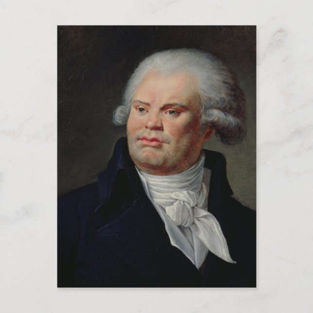 Postal Retrato de Georges Danton (Anverso)