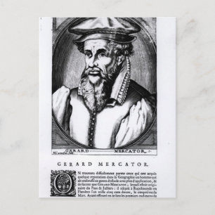 Postal Retrato de Gerard Mercator