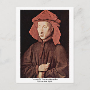 Postal Retrato De Giovanni Arnolfini Por Jan Van Eyck