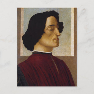 Postal Retrato de Giuliano de' Medici