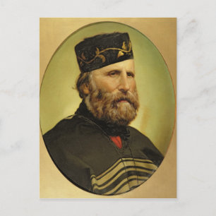 Postal Retrato de Giuseppe Garibaldi