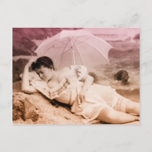 Postal Retrato de glamour vintage