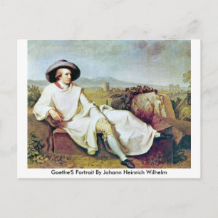 Postal Retrato De Goethe Por Johann Heinrich Wilhelm