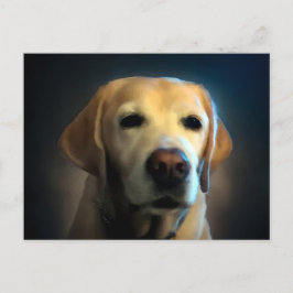 Postal Retrato de Golden Retriever