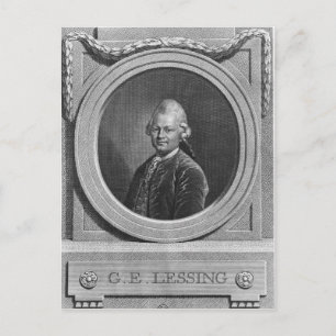 Postal Retrato de Gotthold Ephraim Lessing