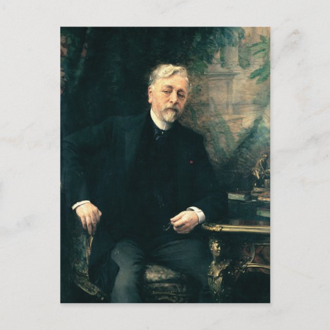 Postal Retrato de Gustave Eiffel 1905 (Anverso)