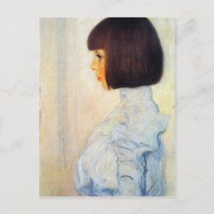 Postal Retrato de Helene Klimt por Gustav Klimt