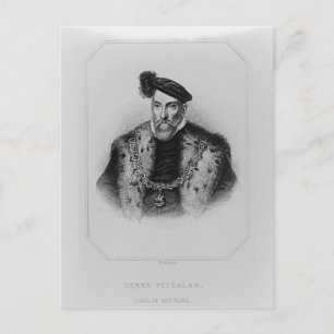 Postal Retrato de Henry Fitzalan, duodécimo Conde de
